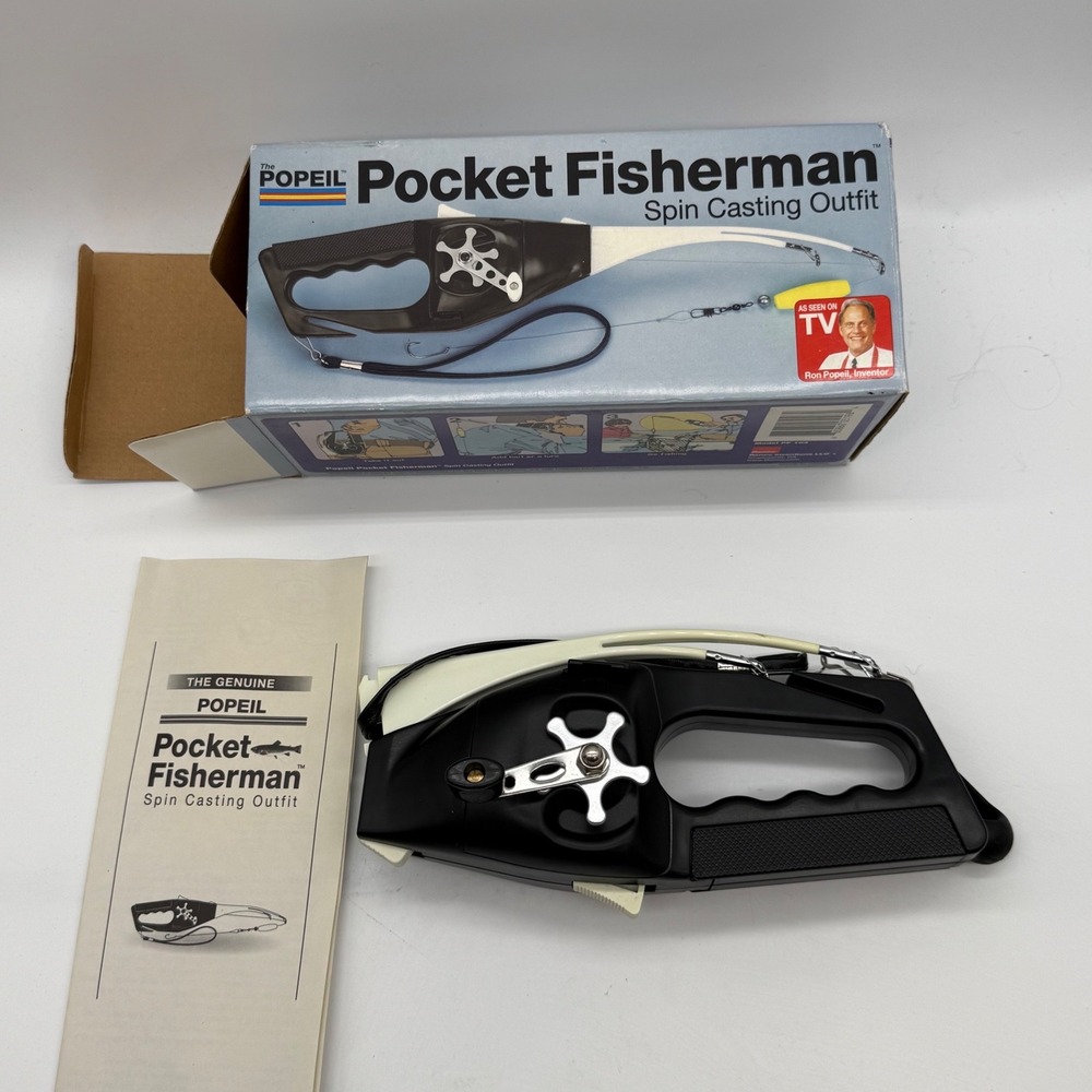 Popeil Ronco Pocket Fisherman Spin Casting Outfit Model PF 103 with Box Manual
